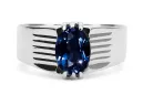 Ring Sapphire Sterling silver 925 Vintage craft vrc007s